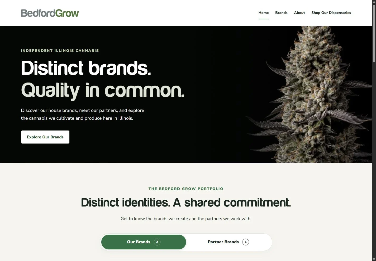 Bedford Grow homepage