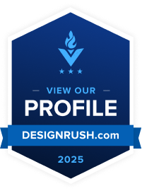 DesignRush 2025 Blue Badge