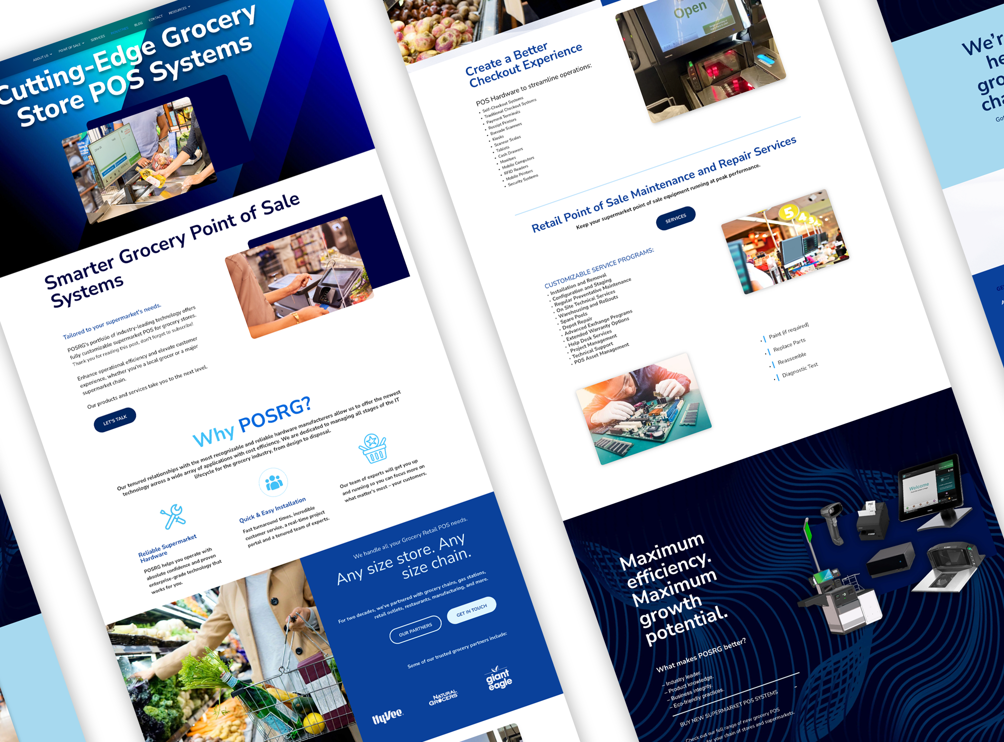 Locations page Desktop Mockups