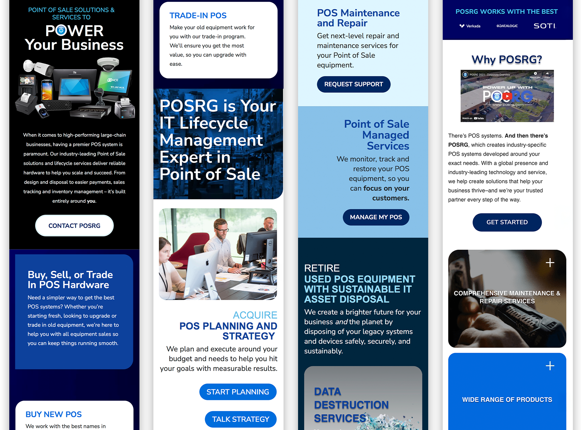 Home page Mobile Mockups